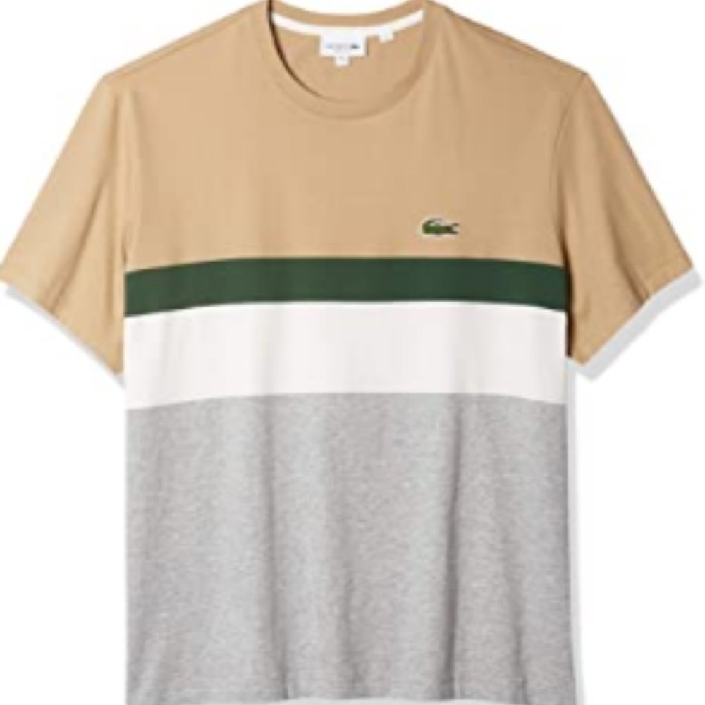 Lacoste Men's Short Sleeve Color Block T-Shirt
